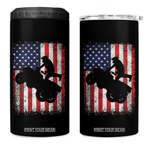 Cool ATV American Flag 4 in 1 Can Cooler Tumbler Retro Quad 4 Wheeler ATV Riding Quadrider Off Road TS10 One Size: 16 oz Black Print Your Wear