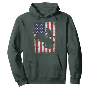 Cool ATV American Flag Hoodie Retro Quad 4 Wheeler ATV Riding Quadrider Off Road TS10 Dark Forest Green Print Your Wear