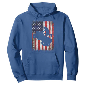 Cool ATV American Flag Hoodie Retro Quad 4 Wheeler ATV Riding Quadrider Off Road TS10 Royal Blue Print Your Wear