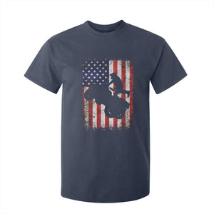 Cool ATV American Flag T Shirt For Kid Retro Quad 4 Wheeler ATV Riding Quadrider Off Road TS10 Navy Print Your Wear