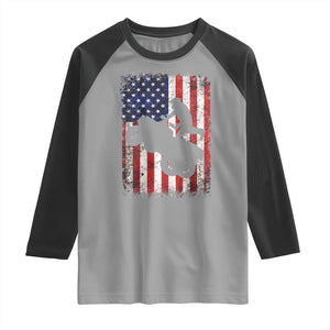 Cool ATV American Flag Raglan Shirt Retro Quad 4 Wheeler ATV Riding Quadrider Off Road TS10 Sport Gray Black Print Your Wear