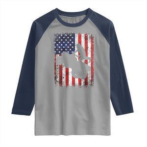 Cool ATV American Flag Raglan Shirt Retro Quad 4 Wheeler ATV Riding Quadrider Off Road TS10 Sport Gray Navy Print Your Wear