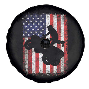 Cool ATV American Flag Spare Tire Cover Retro Quad 4 Wheeler ATV Riding Quadrider Off Road TS10 Print Your Wear