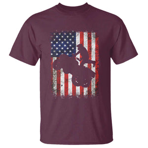 Cool ATV American Flag T Shirt Retro Quad 4 Wheeler ATV Riding Quadrider Off Road TS10 Maroon Print Your Wear