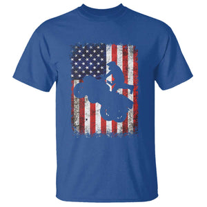 Cool ATV American Flag T Shirt Retro Quad 4 Wheeler ATV Riding Quadrider Off Road TS10 Royal Blue Print Your Wear