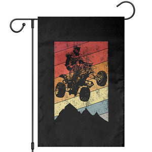 Vintage All-Terrain Vehicles Garden Flag Retro 4 Wheeler ATV Riding Quadrider TS10 Black Print Your Wear