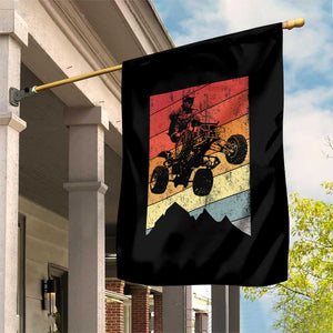 Vintage All-Terrain Vehicles Garden Flag Retro 4 Wheeler ATV Riding Quadrider TS10 Print Your Wear