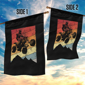 Vintage All-Terrain Vehicles Garden Flag Retro 4 Wheeler ATV Riding Quadrider TS10 Print Your Wear