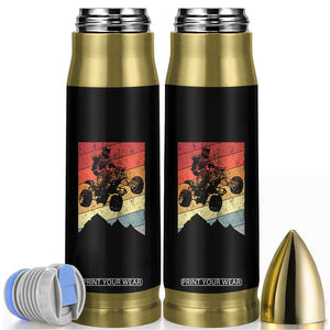 Vintage All-Terrain Vehicles Bullet Tumbler Retro 4 Wheeler ATV Riding Quadrider TS10 Black Print Your Wear