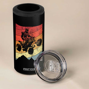 Vintage All-Terrain Vehicles 4 in 1 Can Cooler Tumbler Retro 4 Wheeler ATV Riding Quadrider TS10 Print Your Wear