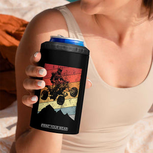 Vintage All-Terrain Vehicles 4 in 1 Can Cooler Tumbler Retro 4 Wheeler ATV Riding Quadrider TS10 Print Your Wear