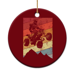 Vintage All-Terrain Vehicles Ceramic Ornament Retro 4 Wheeler ATV Riding Quadrider TS10 1pc Red Print Your Wear