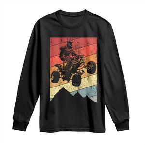 Vintage All-Terrain Vehicles Long Sleeve Shirt Retro 4 Wheeler ATV Riding Quadrider TS10 Black Print Your Wear