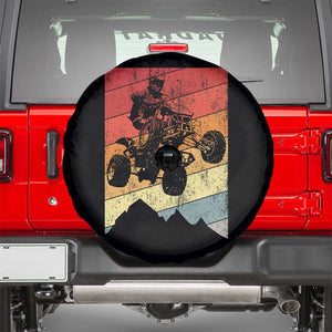 Vintage All-Terrain Vehicles Spare Tire Cover Retro 4 Wheeler ATV Riding Quadrider TS10 Black Print Your Wear
