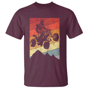 Vintage All-Terrain Vehicles T Shirt Retro 4 Wheeler ATV Riding Quadrider TS10 Maroon Print Your Wear