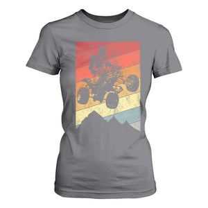 Vintage All-Terrain Vehicles T Shirt For Women Retro 4 Wheeler ATV Riding Quadrider TS10 Charcoal Print Your Wear