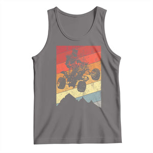 Vintage All-Terrain Vehicles Tank Top Retro 4 Wheeler ATV Riding Quadrider TS10 Deep Heather Print Your Wear