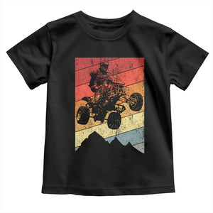Vintage All-Terrain Vehicles Toddler T Shirt Retro 4 Wheeler ATV Riding Quadrider TS10 Black Print Your Wear