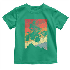 Vintage All-Terrain Vehicles Toddler T Shirt Retro 4 Wheeler ATV Riding Quadrider TS10 Irish Green Print Your Wear