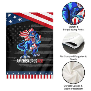 Dinosaur 4th of July Garden Flag Funny Boys Kids Patriotic TS10 Print Your Wear