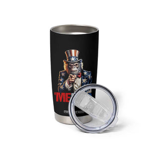 Bigfoot Merica Tumbler Cup American Flag Patriotic 4th Of July Uncle Sam TS10 Print Your Wear