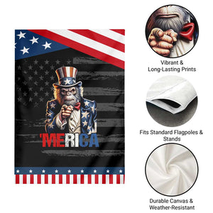 Bigfoot Merica Garden Flag American Flag Patriotic 4th Of July Uncle Sam TS10 Print Your Wear