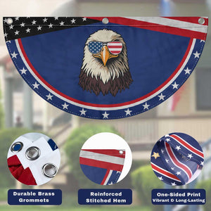 American Flag Eagle Patriotic Fan Flag 4th of July