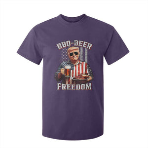 Funny Trump 4th Of July T Shirt For Kid Patriotic BBQ Beer Freedom American Flag TS10 Purple Print Your Wear