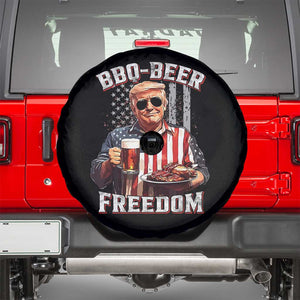 Funny Trump 4th Of July Spare Tire Cover Patriotic BBQ Beer Freedom American Flag TS10 Black Print Your Wear