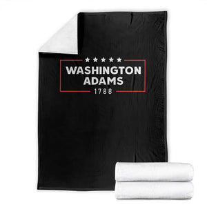 4th July George Washington 1788 Throw Blanket Retro President Campaign TS10 Black Print Your Wear