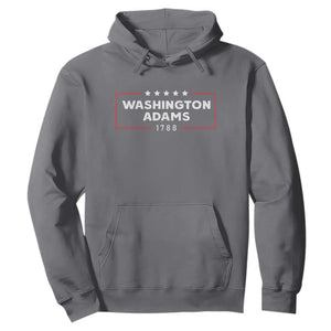 4th July George Washington 1788 Hoodie Retro President Campaign TS10 Charcoal Print Your Wear