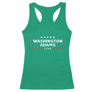 4th July George Washington 1788 Racerback Tank Top Retro President Campaign TS10 Irish Green Print Your Wear