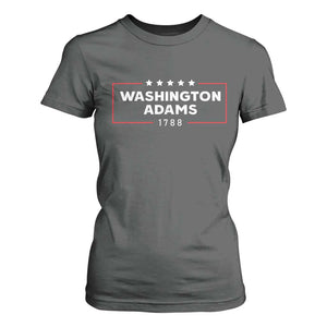 4th July George Washington 1788 T Shirt For Women Retro President Campaign TS10 Dark Heather Print Your Wear