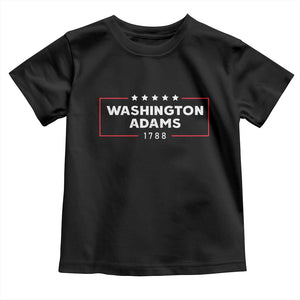 4th July George Washington 1788 Toddler T Shirt Retro President Campaign TS10 Black Print Your Wear