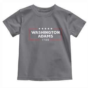 4th July George Washington 1788 Toddler T Shirt Retro President Campaign TS10 Charcoal Print Your Wear