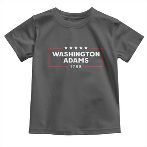 4th July George Washington 1788 Toddler T Shirt Retro President Campaign TS10 Dark Heather Print Your Wear