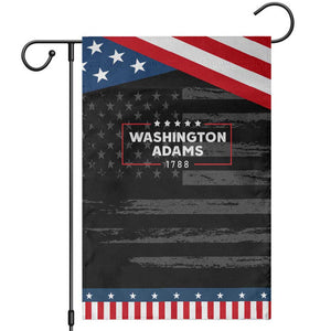 4th July George Washington 1788 Garden Flag Retro President Campaign TS10 Distressed Black Blue Print Your Wear