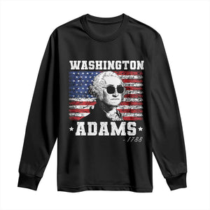 George Washington 1788 Long Sleeve Shirt Funny 4th of July Retro President Campaign USA Flag TS10 Black Print Your Wear