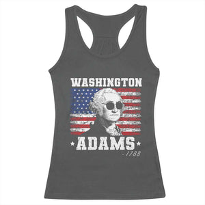 George Washington 1788 Racerback Tank Top Funny 4th of July Retro President Campaign USA Flag TS10 Dark Heather Print Your Wear