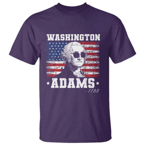 George Washington 1788 T Shirt Funny 4th of July Retro President Campaign USA Flag TS10 Purple Print Your Wear