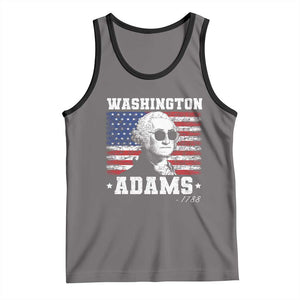 George Washington 1788 Tank Top Funny 4th of July Retro President Campaign USA Flag TS10 Deep Heather Black Print Your Wear