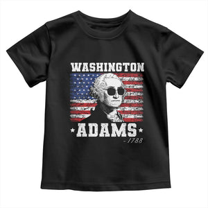 George Washington 1788 Toddler T Shirt Funny 4th of July Retro President Campaign USA Flag TS10 Black Print Your Wear