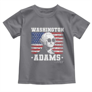 George Washington 1788 Toddler T Shirt Funny 4th of July Retro President Campaign USA Flag TS10 Charcoal Print Your Wear