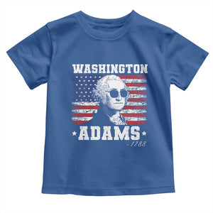 George Washington 1788 Toddler T Shirt Funny 4th of July Retro President Campaign USA Flag TS10 Royal Blue Print Your Wear