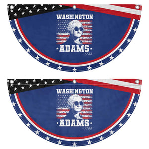 George Washington 1788 Patriotic Fan Flag Funny 4th of July Retro President Campaign USA Flag