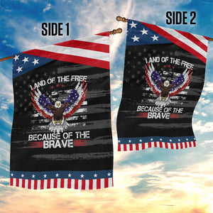 Land of the Free Because of the Brave Garden Flag American Flag Patriotic Eagle 4th of July TS10 Print Your Wear