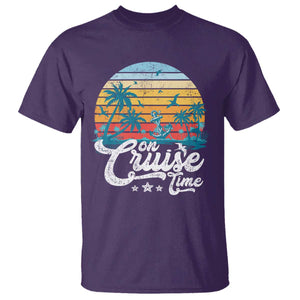 On Cruise Time T Shirt Retro Summer Vacation Cruising TS10 Purple Print Your Wear