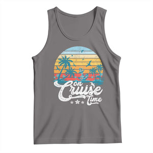 On Cruise Time Tank Top Retro Summer Vacation Cruising TS10 Deep Heather Print Your Wear