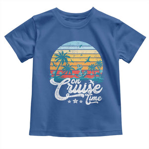 On Cruise Time Toddler T Shirt Retro Summer Vacation Cruising TS10 Royal Blue Print Your Wear