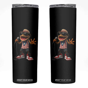 Coqui Puerto Rican Flag Skinny Tumbler Taino Boricua Frog Singing TS10 Black Print Your Wear